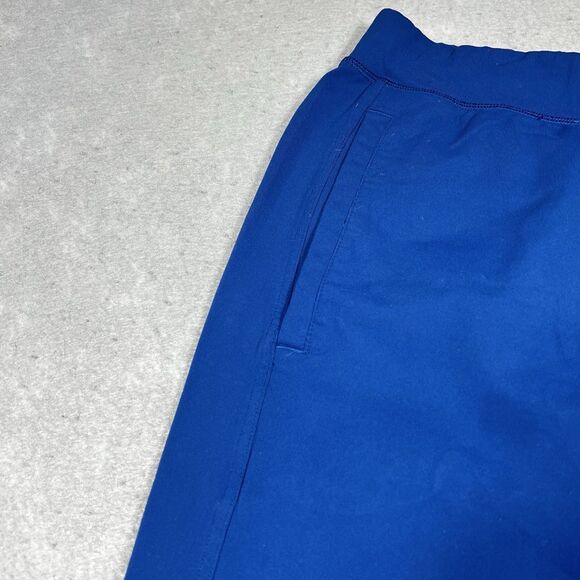 Lululemon Sweatpants Mens M Blue Straight Leg Fleece Drawstring Pockets Logo - Picture 3 of 10